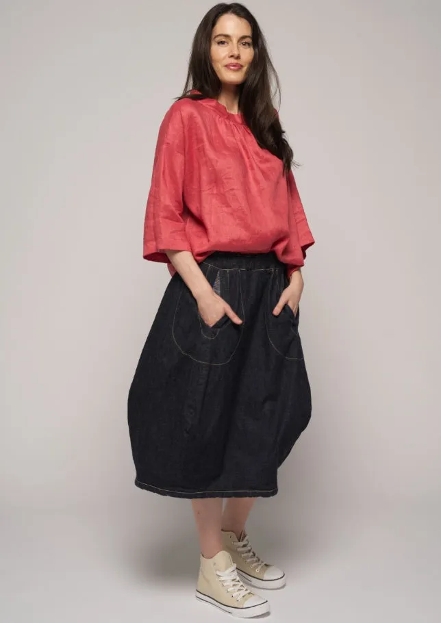 Kaari Skirt Indigo Denim