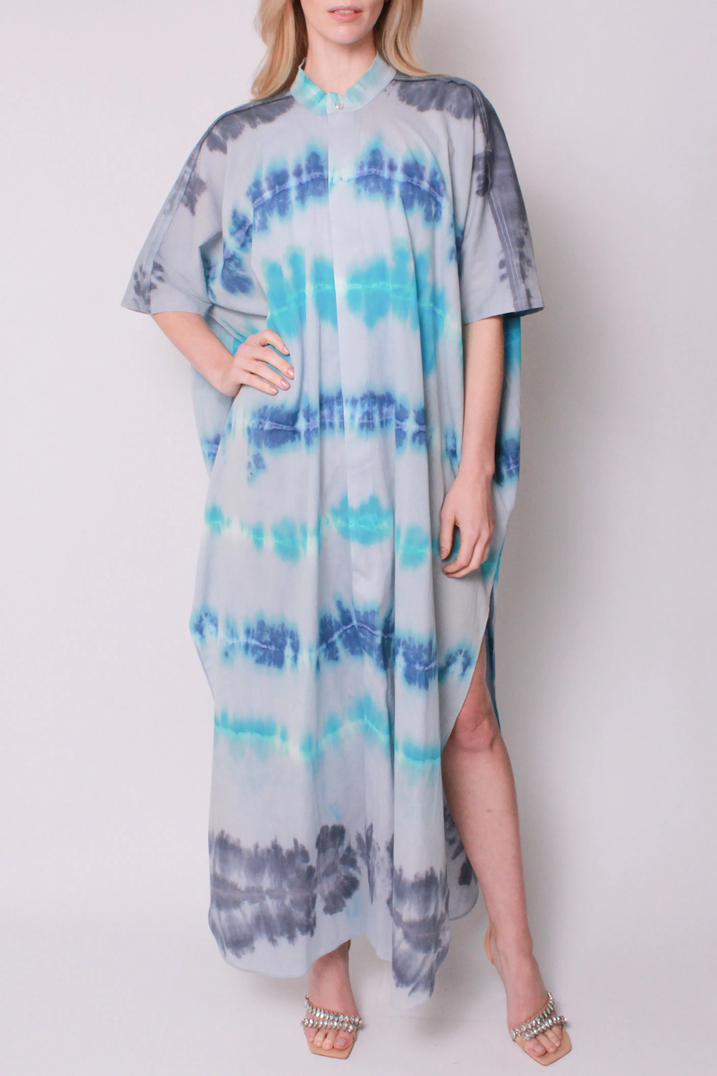 Kaftan Maxi in Tidal Tie-Dye