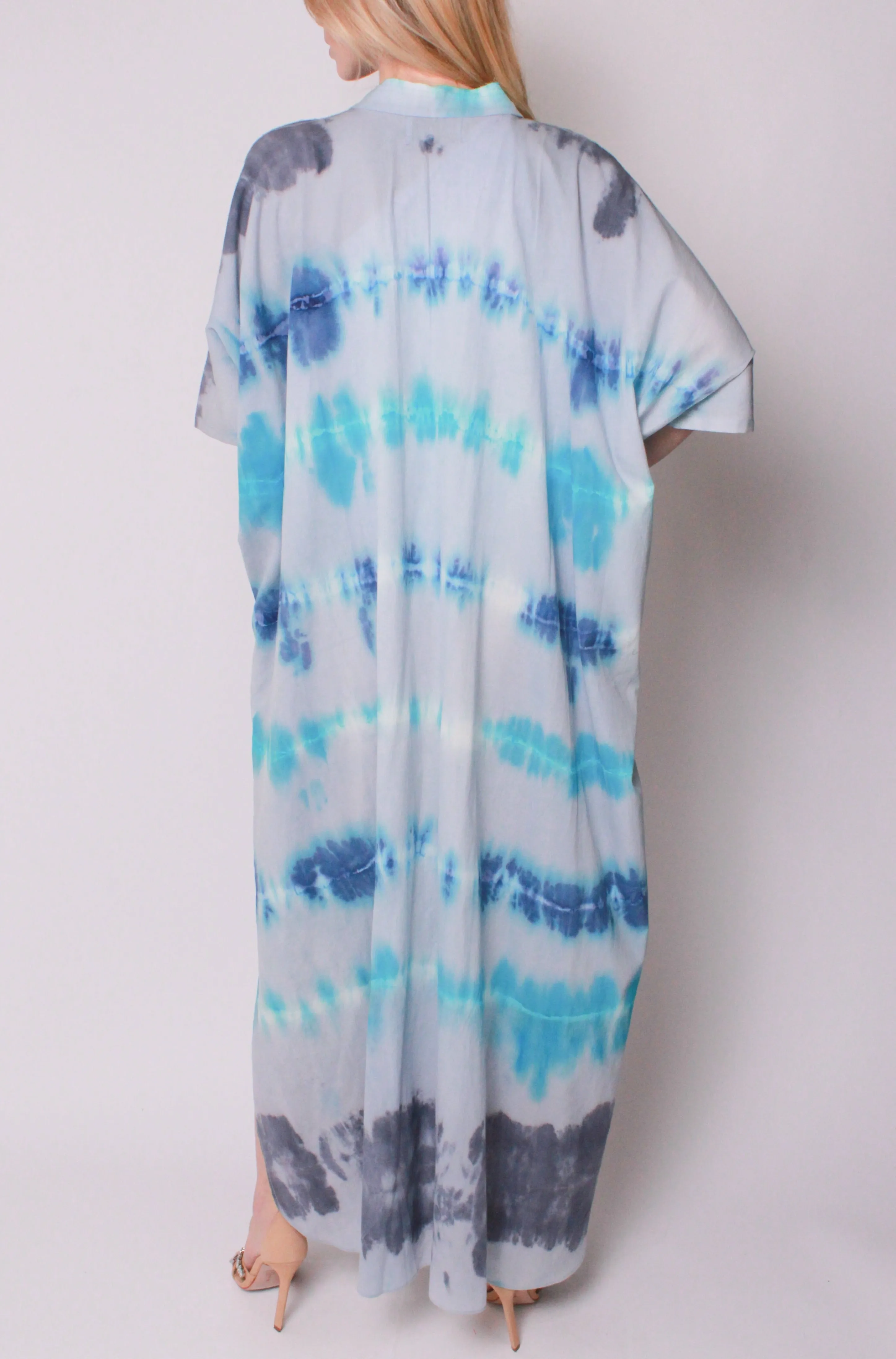 Kaftan Maxi in Tidal Tie-Dye
