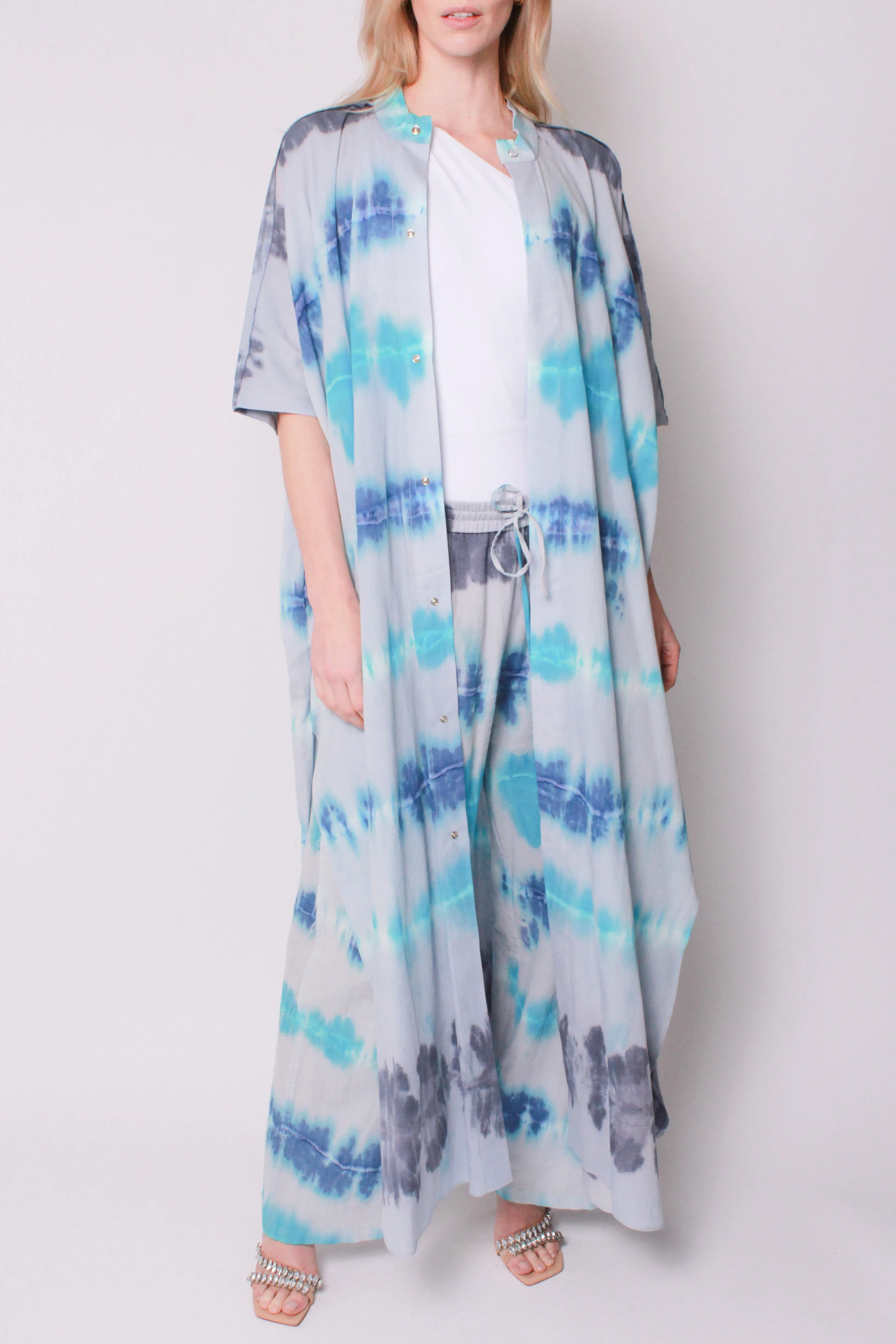 Kaftan Maxi in Tidal Tie-Dye
