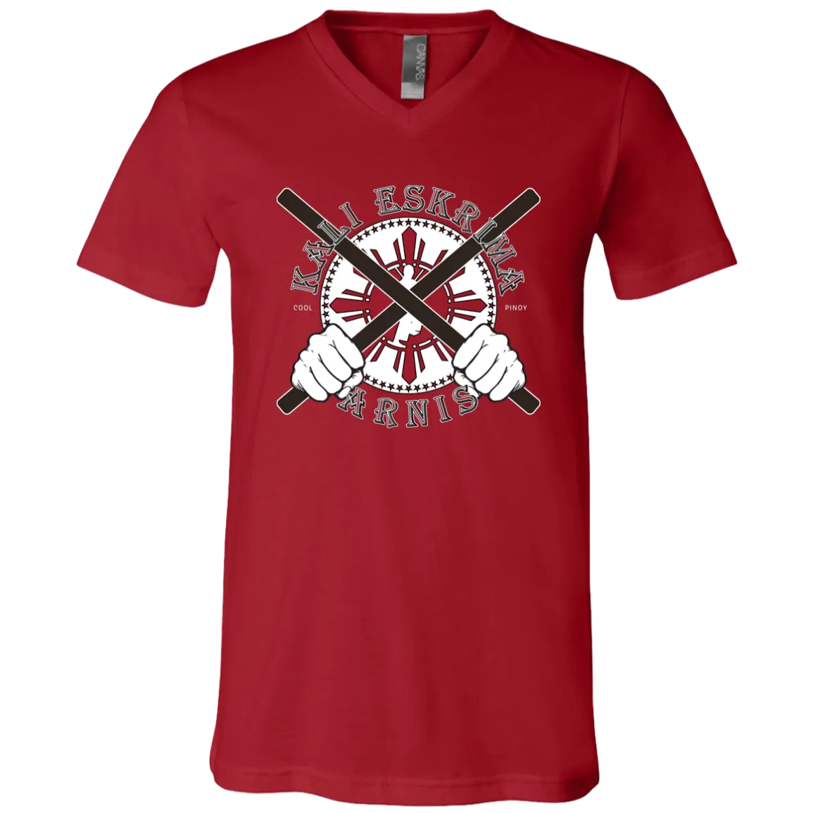 Kali Eskrima Arnis Unisex Jersey V-Neck T-Shirt