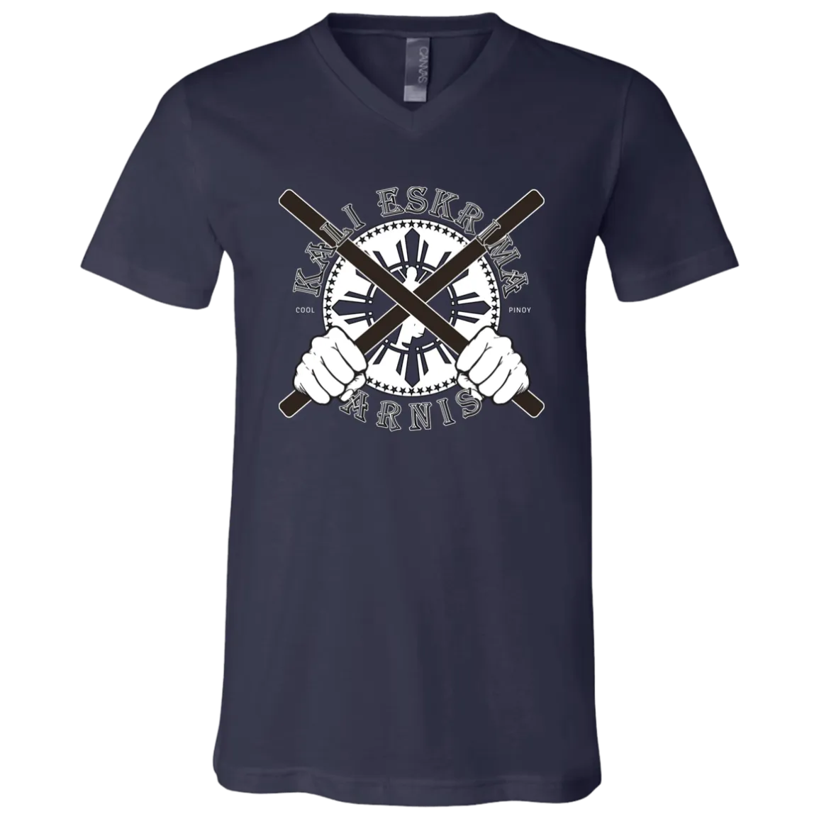 Kali Eskrima Arnis Unisex Jersey V-Neck T-Shirt