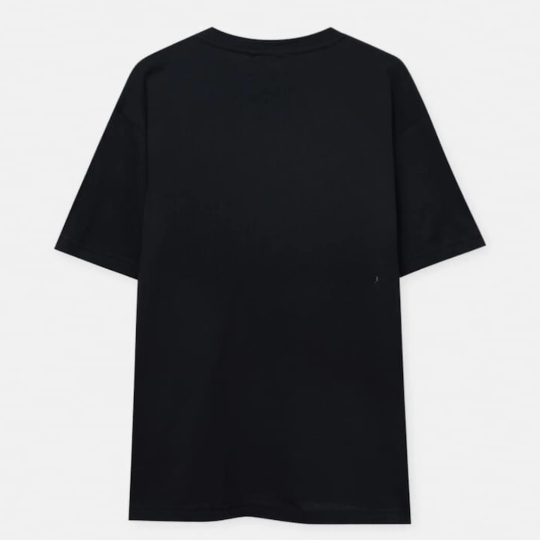 Kart Black Men's Plus Size Regular Fit Cotton Tshirts | MT-PLUS-BLK-SHIELD_3XL