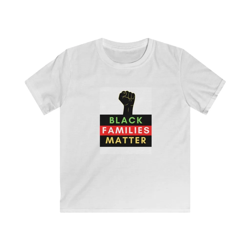 Kids Softstyle Tee (Black Love Rocks Original Design - Black Families)