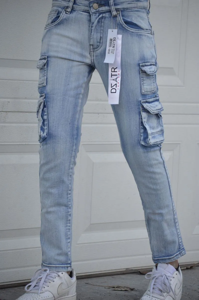 KIDS ULTRA STRETCH DENIM - ICE CARGO (DZTR-K-030)