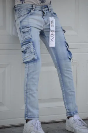 KIDS ULTRA STRETCH DENIM - ICE CARGO (DZTR-K-030)