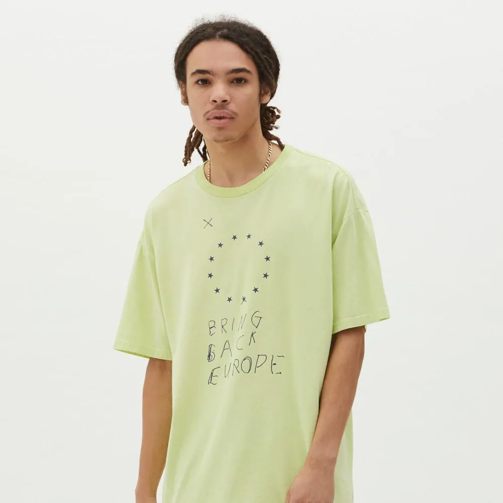 Ksubi Bring Back Europe SS Tee Acid Yellow Men 46380-YEL