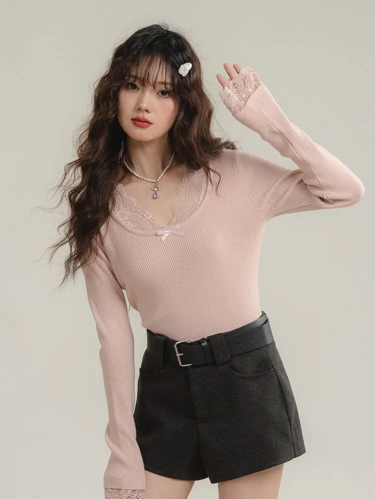 Lacy Belle Knit Top