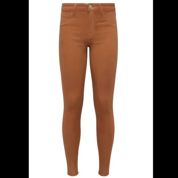 L'AGENCE Marguerite High Rise Java Coated Skinny Jeans Size 26
