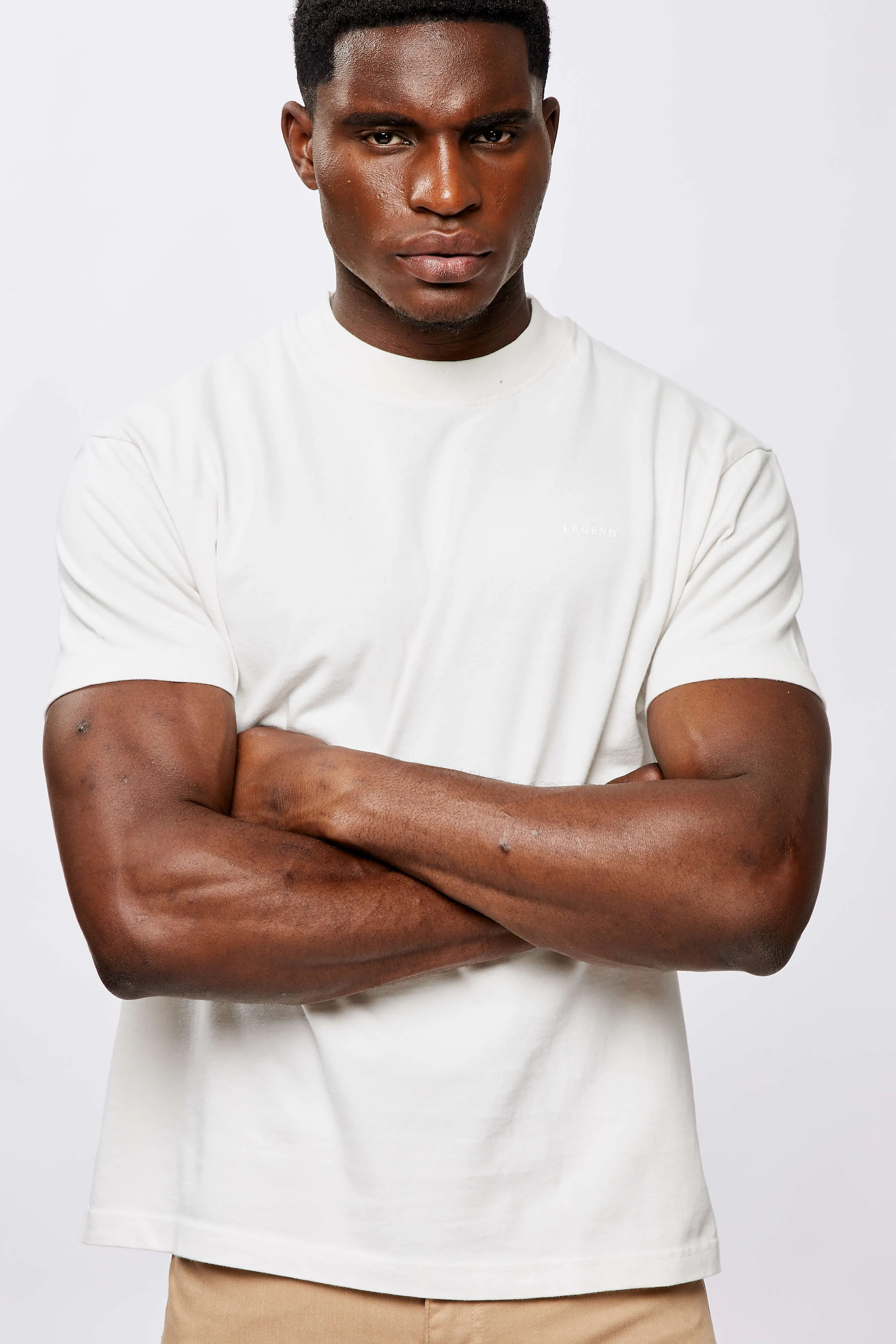 LEGEND* BASICS T-SHIRT - CREAM