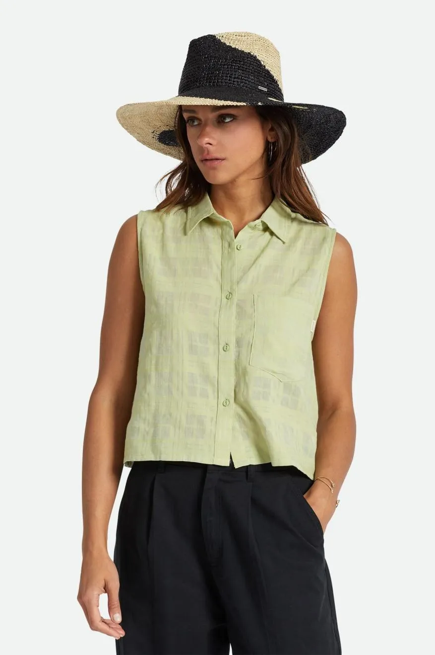 LEON BOXY SLEEVELESS WOVEN