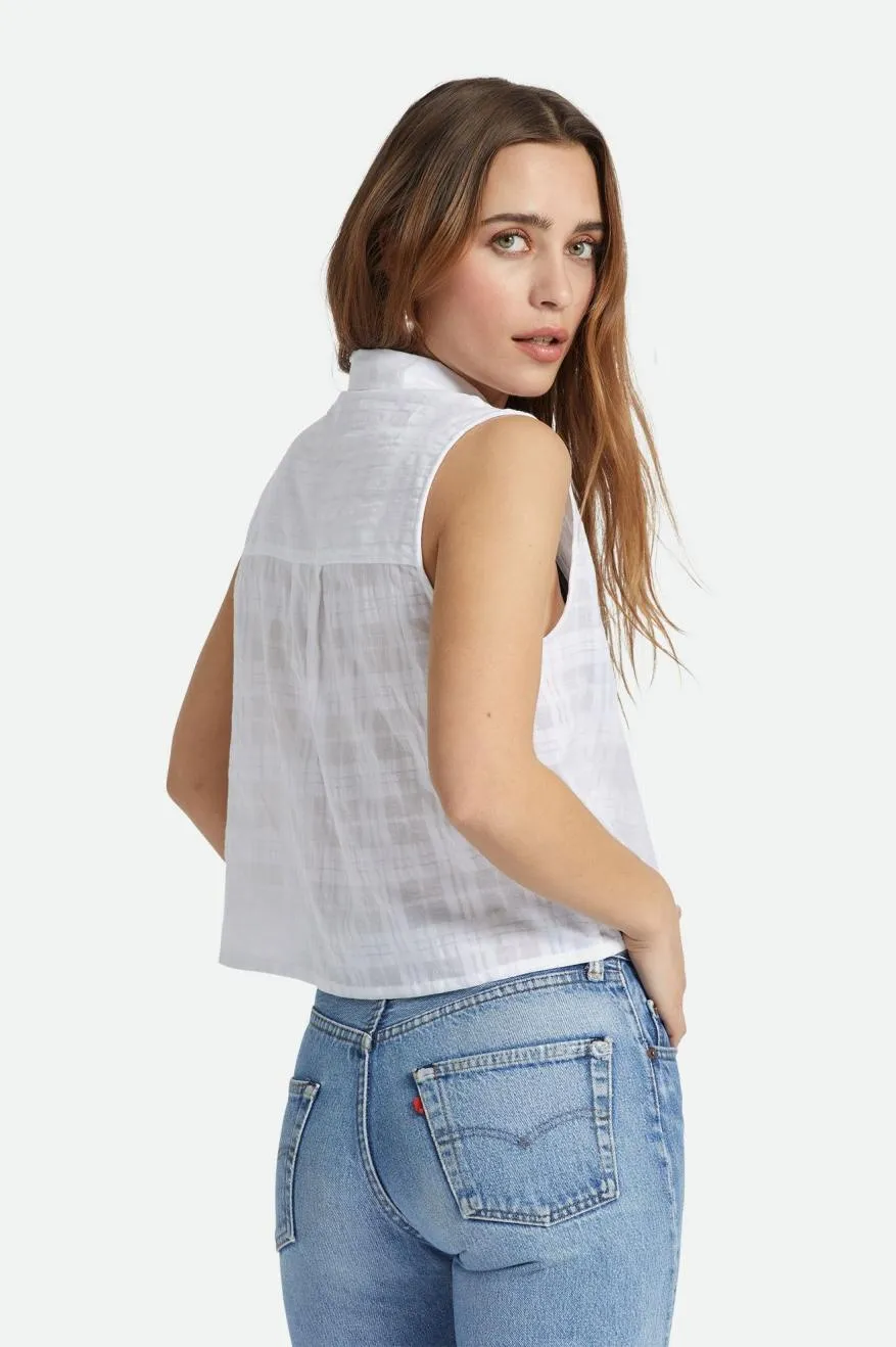 LEON BOXY SLEEVELESS WOVEN