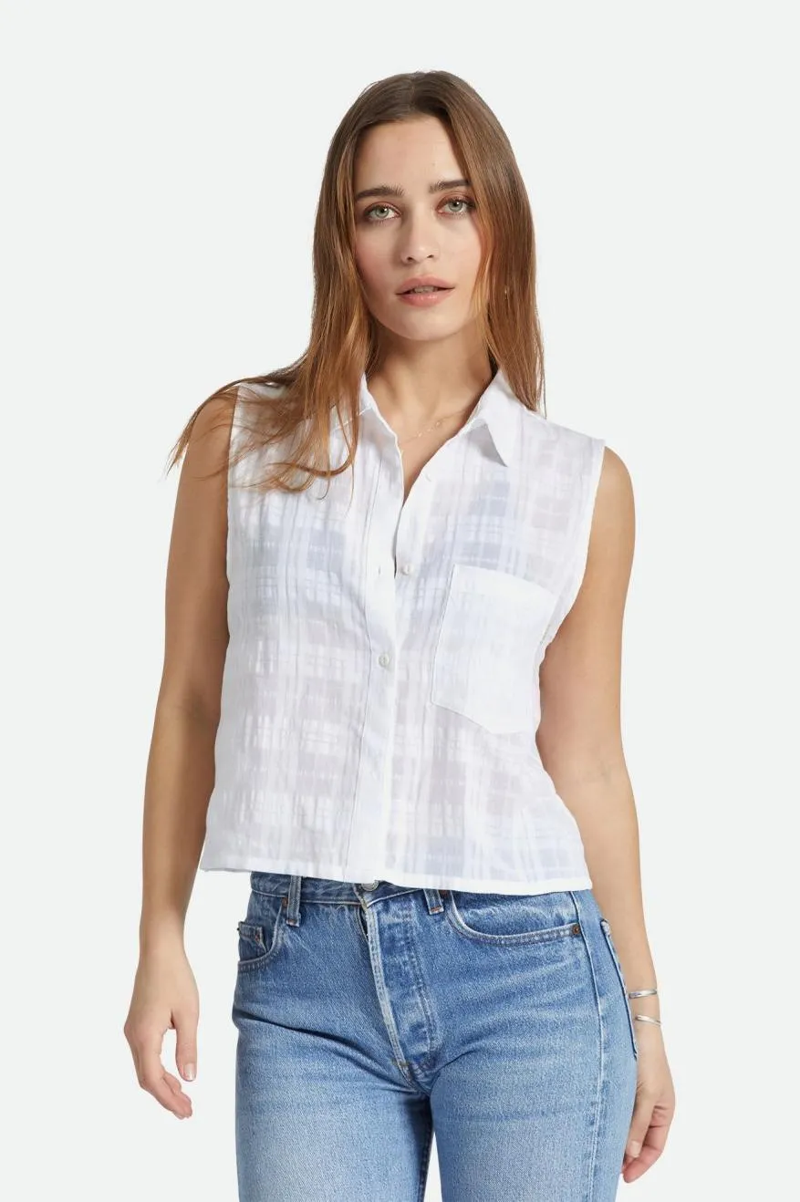 LEON BOXY SLEEVELESS WOVEN