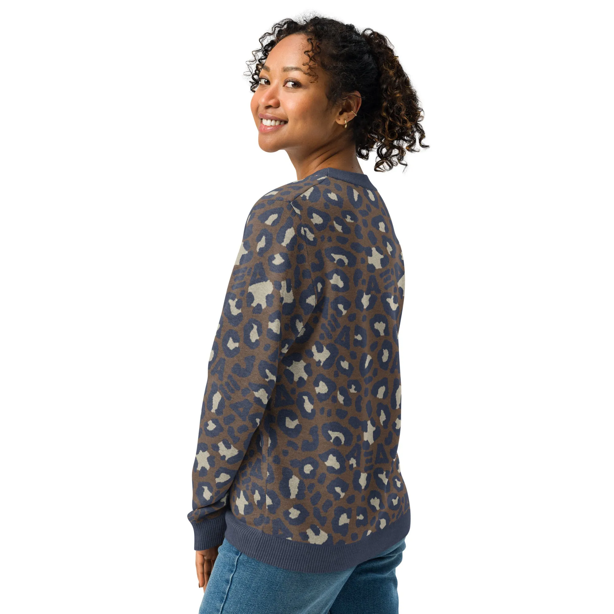 Leopard Knit Sweater