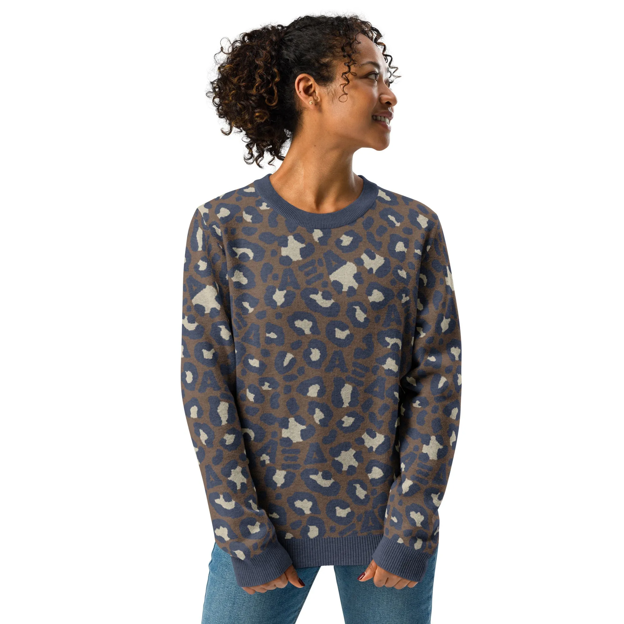 Leopard Knit Sweater