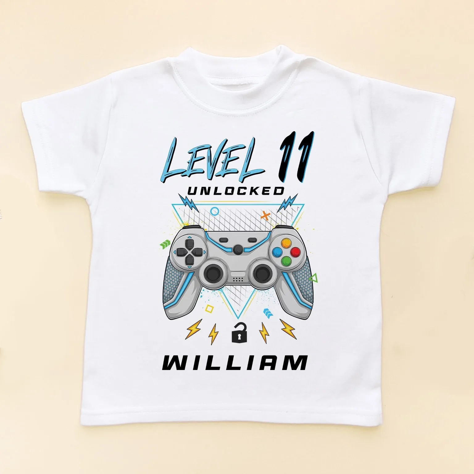 Level 11 Unlocked Gamer Birthday Personalised T Shirt