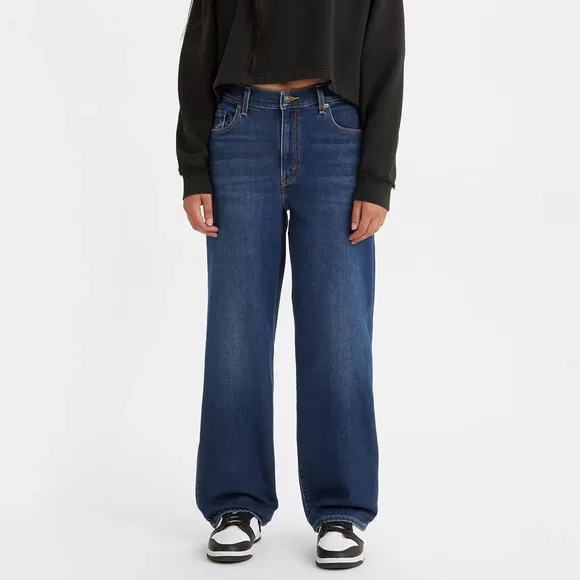 LEVI’S Baggy Dad Jeans in Worn In Dark Indigo - Dark Wash