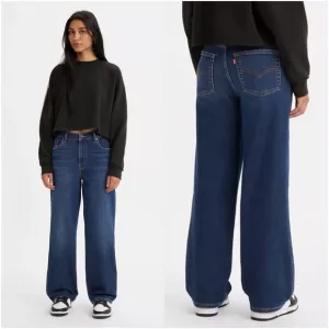 LEVI’S Baggy Dad Jeans in Worn In Dark Indigo - Dark Wash