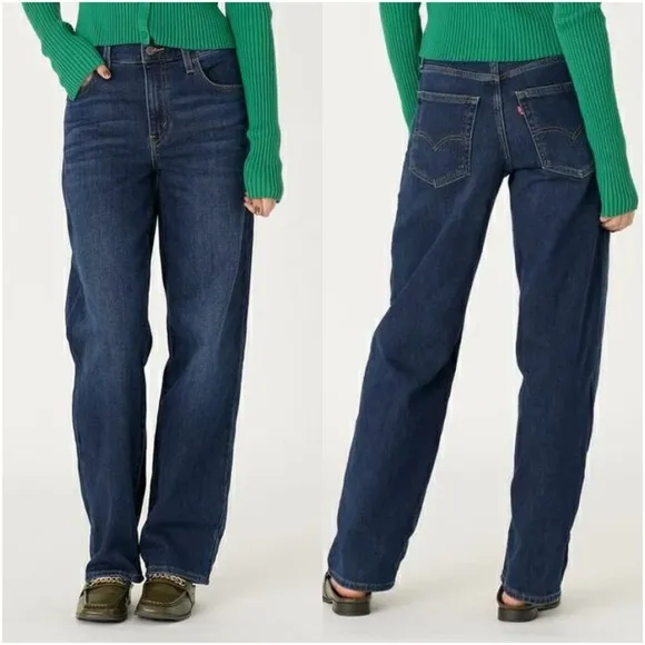 LEVI’S Baggy Dad Jeans in Worn In Dark Indigo - Dark Wash