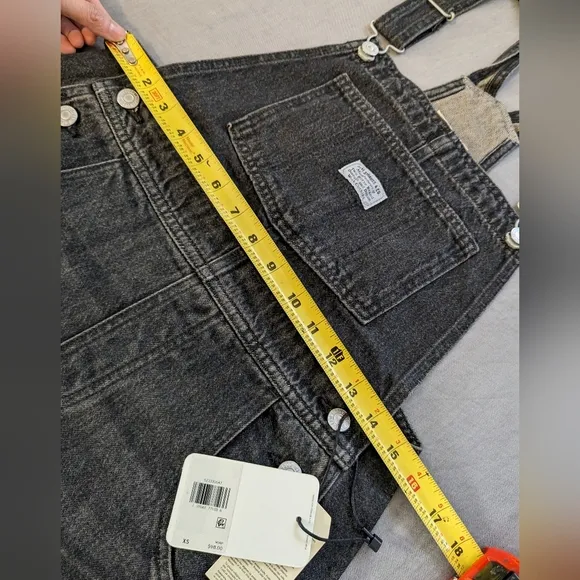 Levi's Vintage Shortalls Overall Shorts Jean Faded Black