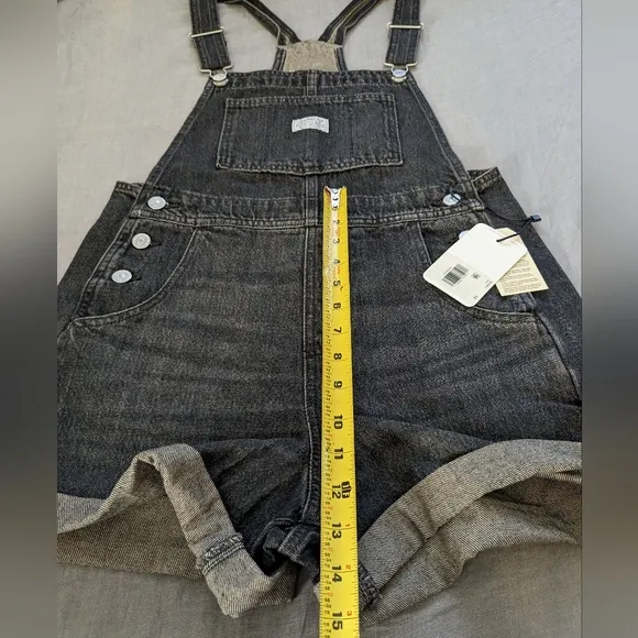 Levi's Vintage Shortalls Overall Shorts Jean Faded Black