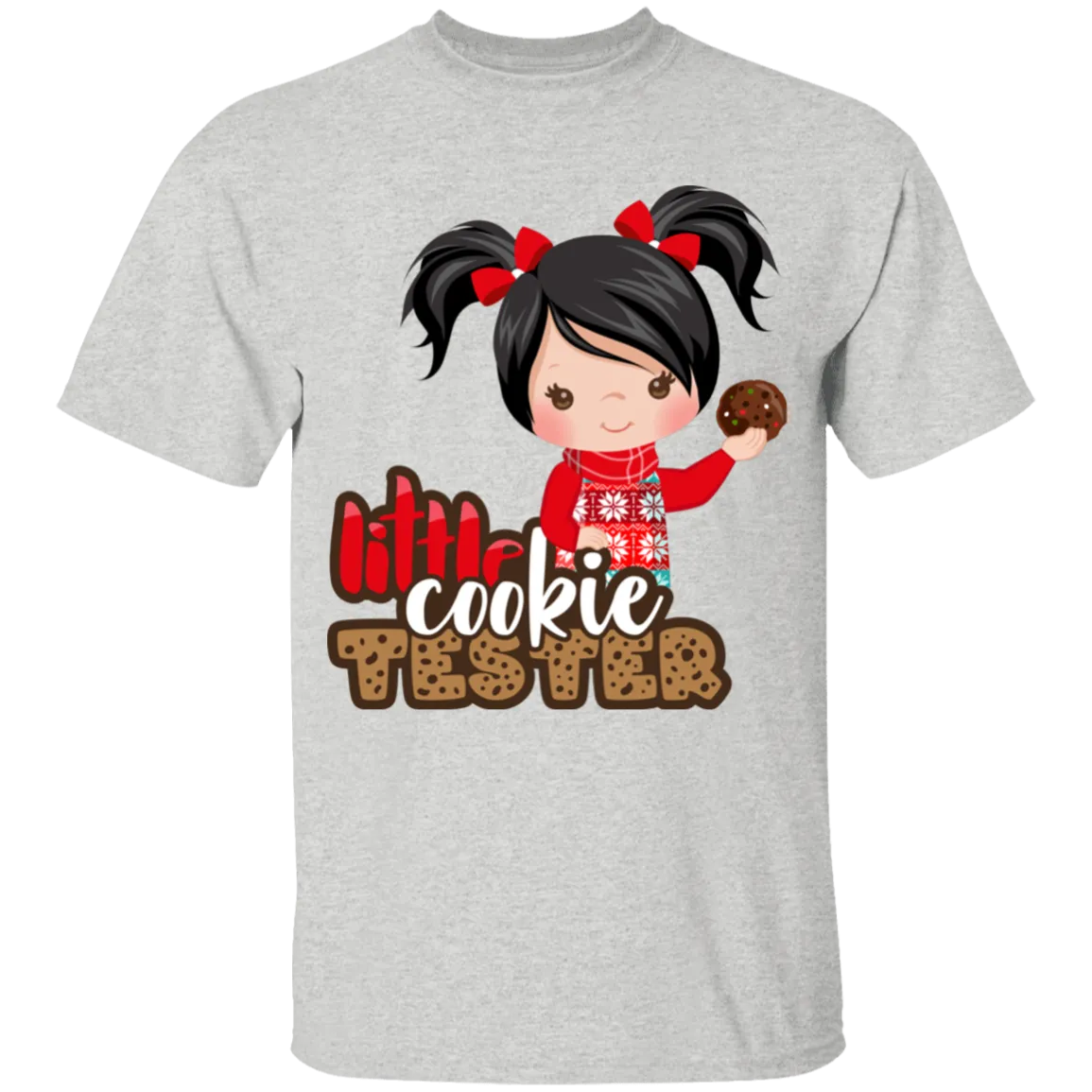 Little Cookie Tester Black Hair Girl 100% Cotton T-Shirt