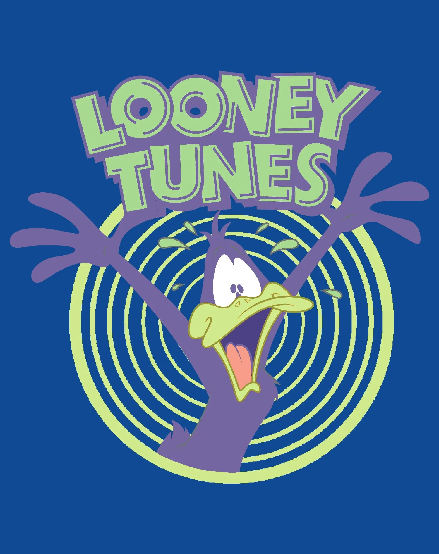 Looney Tunes Daffy Duck  Logo Crazy Official Kid's T-shirt