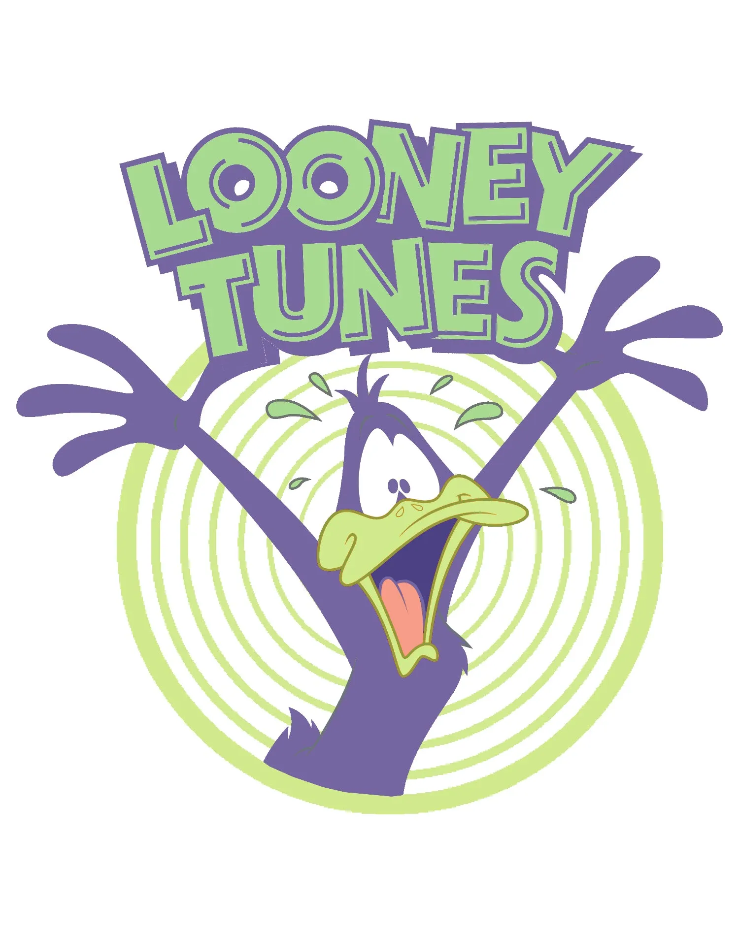 Looney Tunes Daffy Duck  Logo Crazy Official Kid's T-shirt