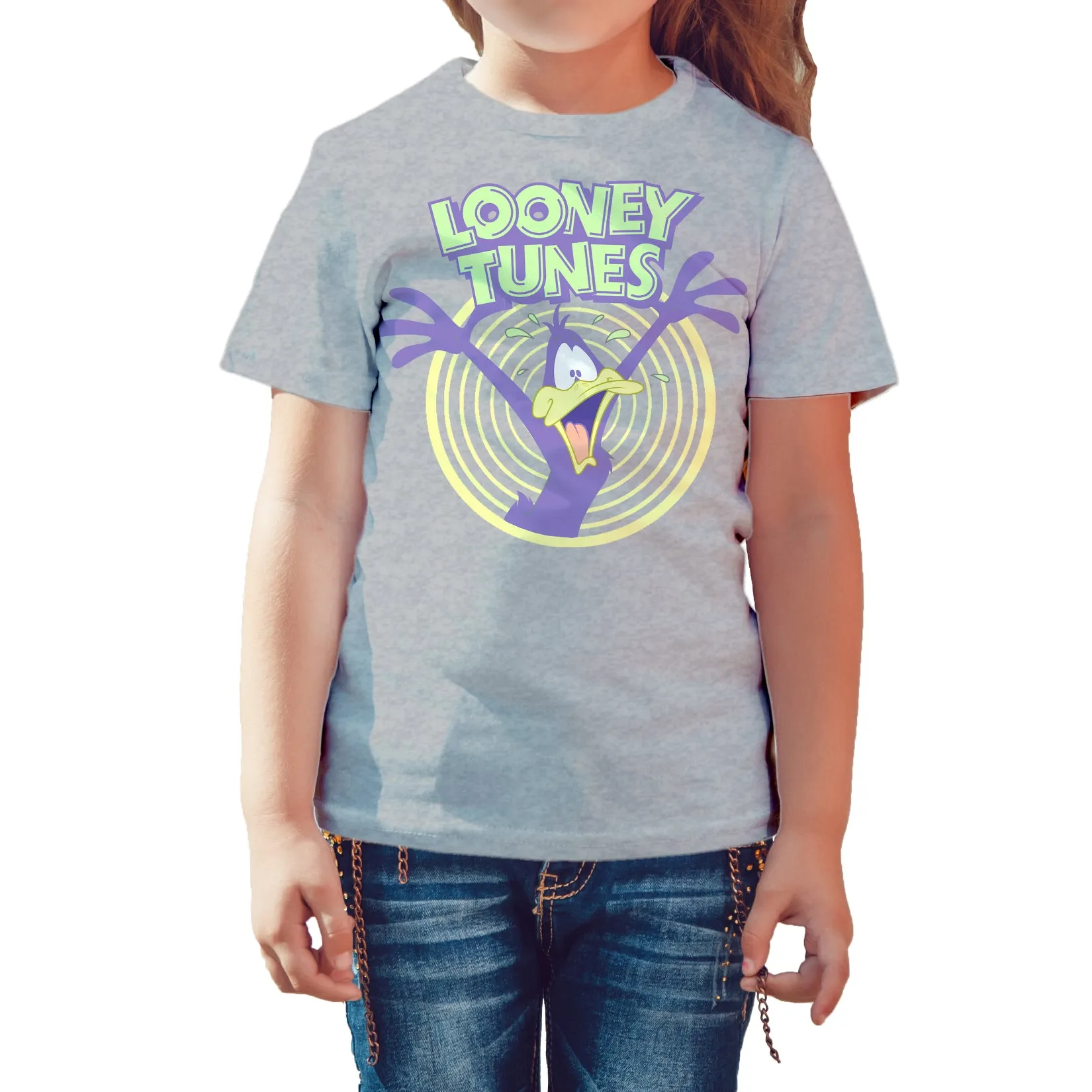 Looney Tunes Daffy Duck  Logo Crazy Official Kid's T-shirt