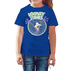 Looney Tunes Daffy Duck  Logo Crazy Official Kid's T-shirt