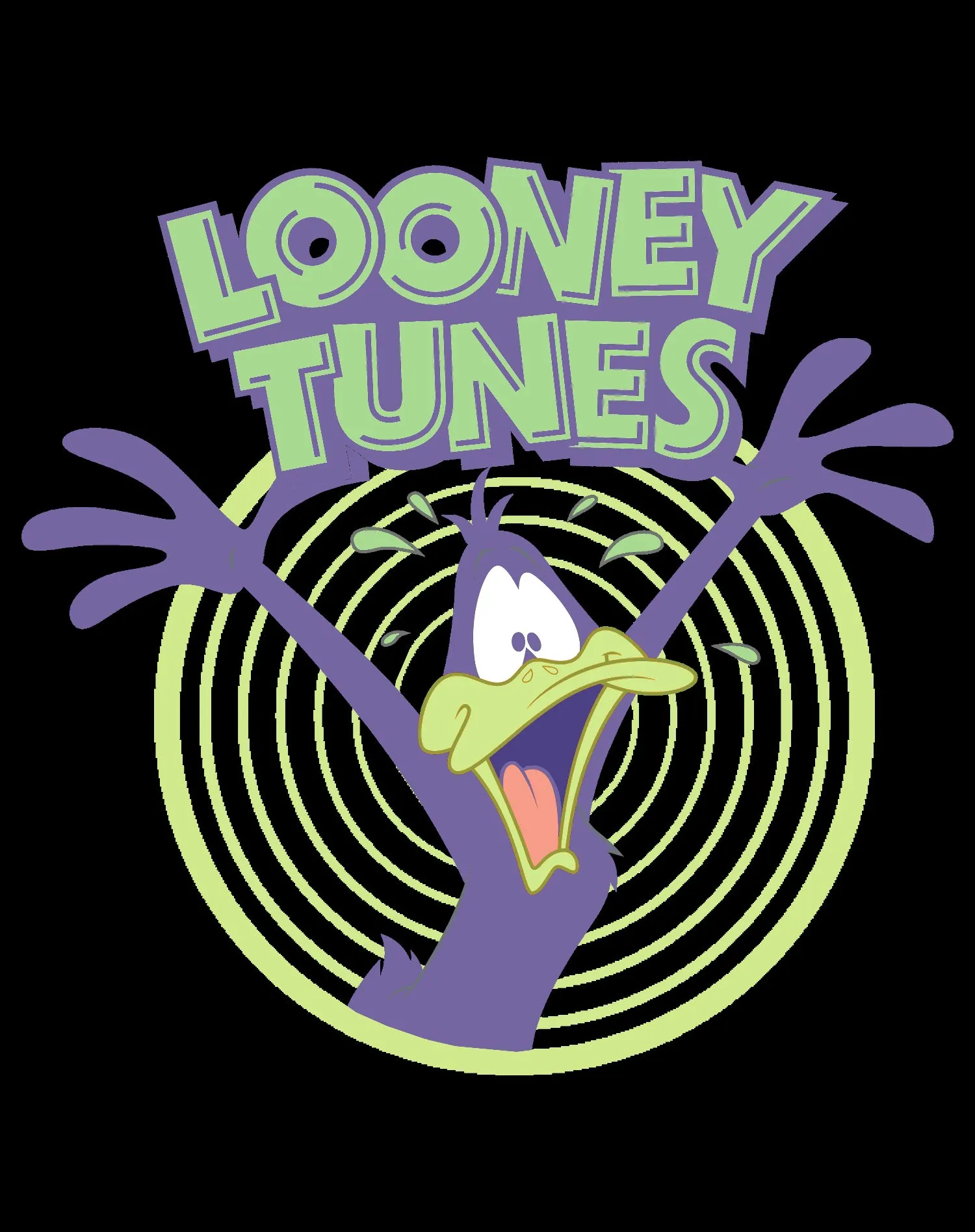 Looney Tunes Daffy Duck  Logo Crazy Official Kid's T-shirt