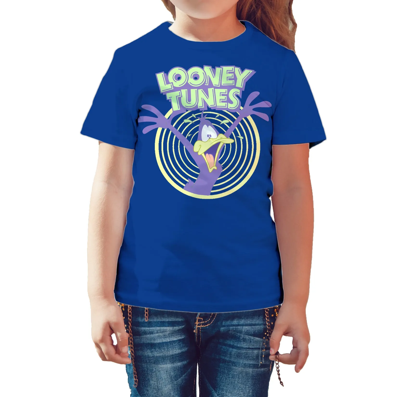 Looney Tunes Daffy Duck  Logo Crazy Official Kid's T-shirt