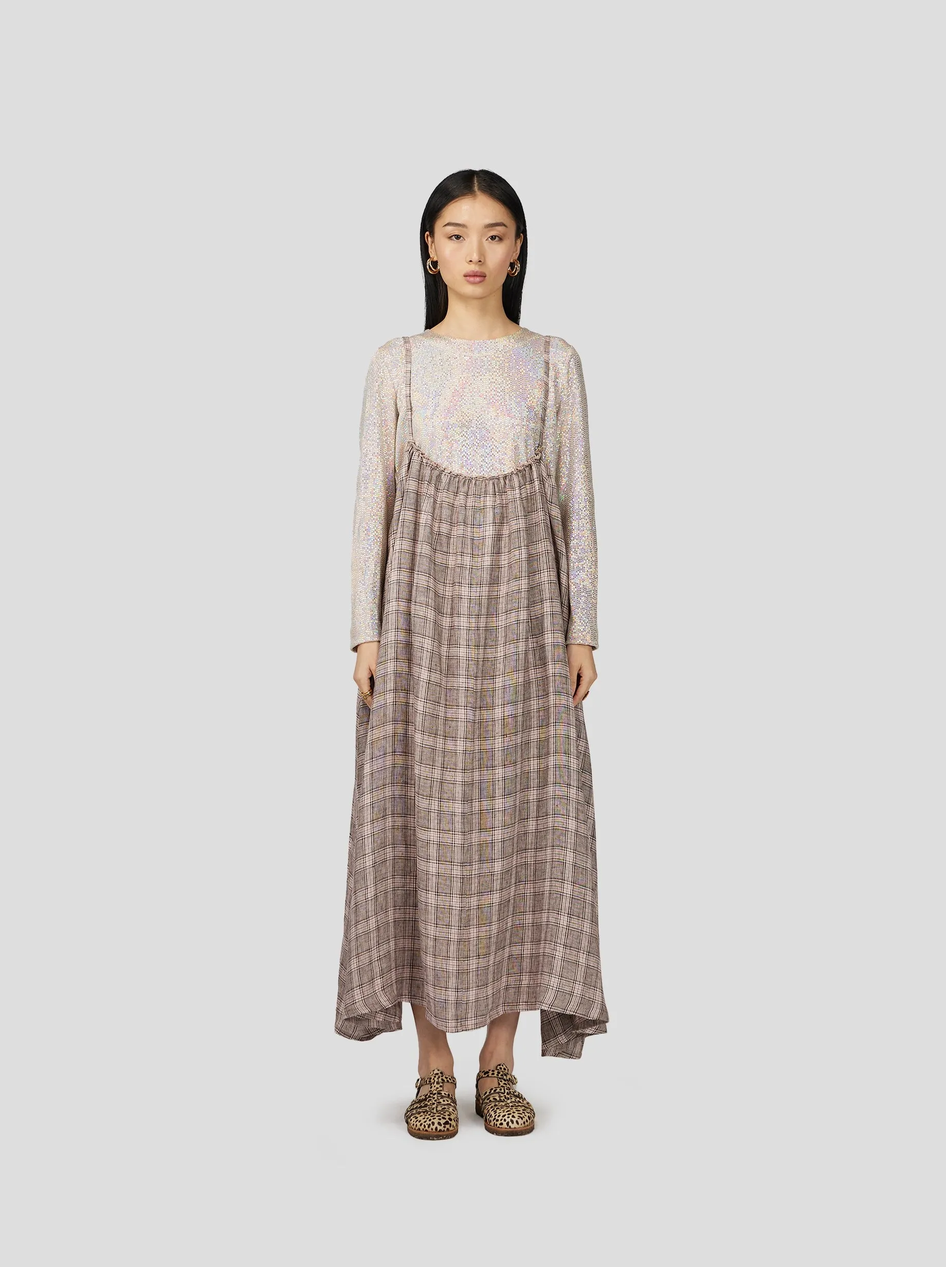 Louie Skirt in Soft Jute Fabric