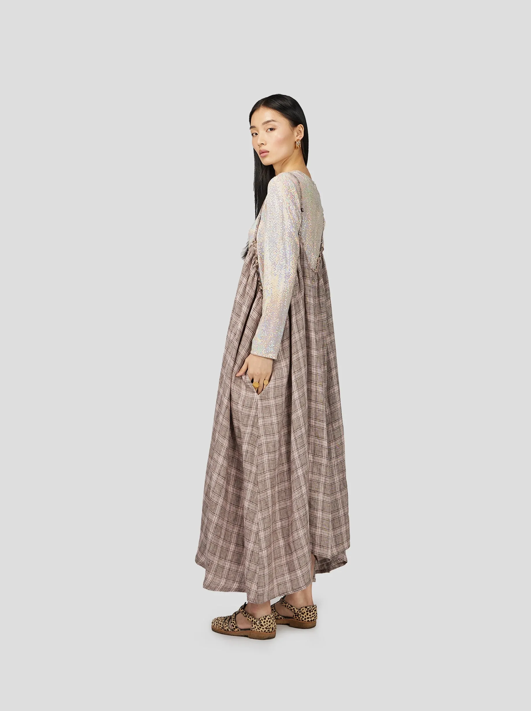 Louie Skirt in Soft Jute Fabric