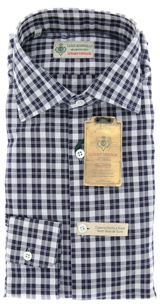Luigi Borrelli Navy Blue Shirt - M US / M EU