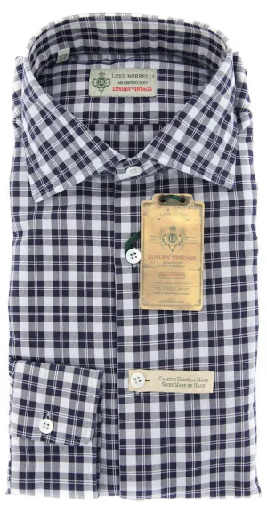 Luigi Borrelli Navy Blue Shirt - M US / M EU