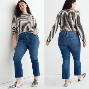 Madewell Cali Demi-Boot Jeans Columbus Wash: Comfort Stretch Edition Plus SIze