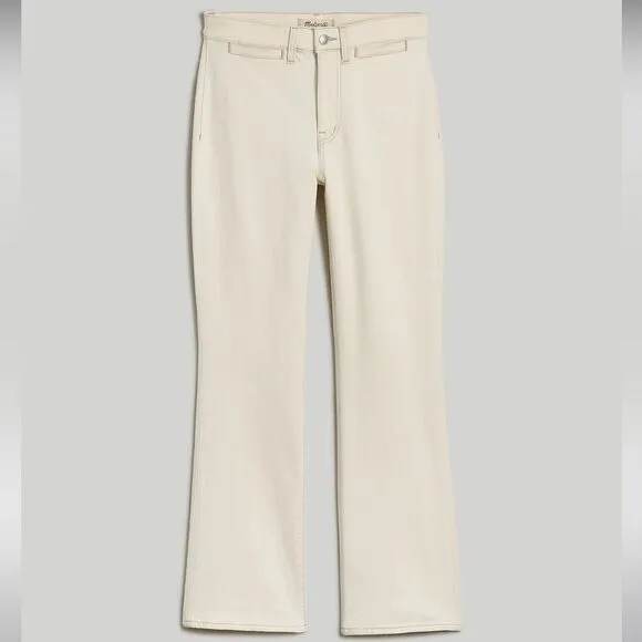 Madewell NWT Kick Out Crop Jeans Size 32 Mid Rise in Vintage Canvas