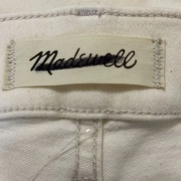 Madewell NWT Kick Out Crop Jeans Size 32 Mid Rise in Vintage Canvas