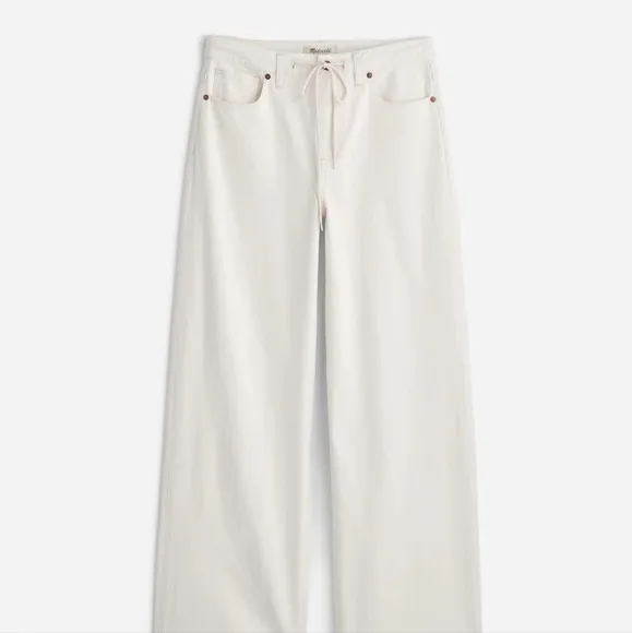Madewell Super Wide Leg Drawstring Edition NWT Sz 28 Petite
