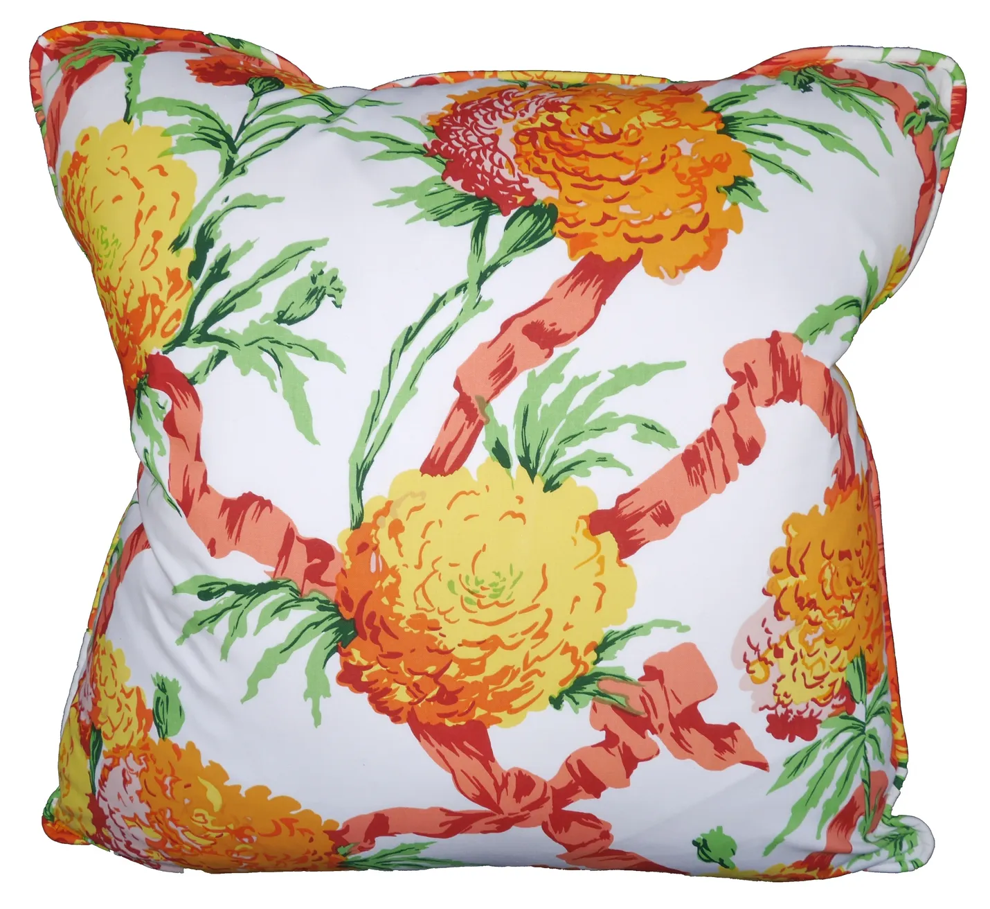 Marigolds Throw Pillow Cover