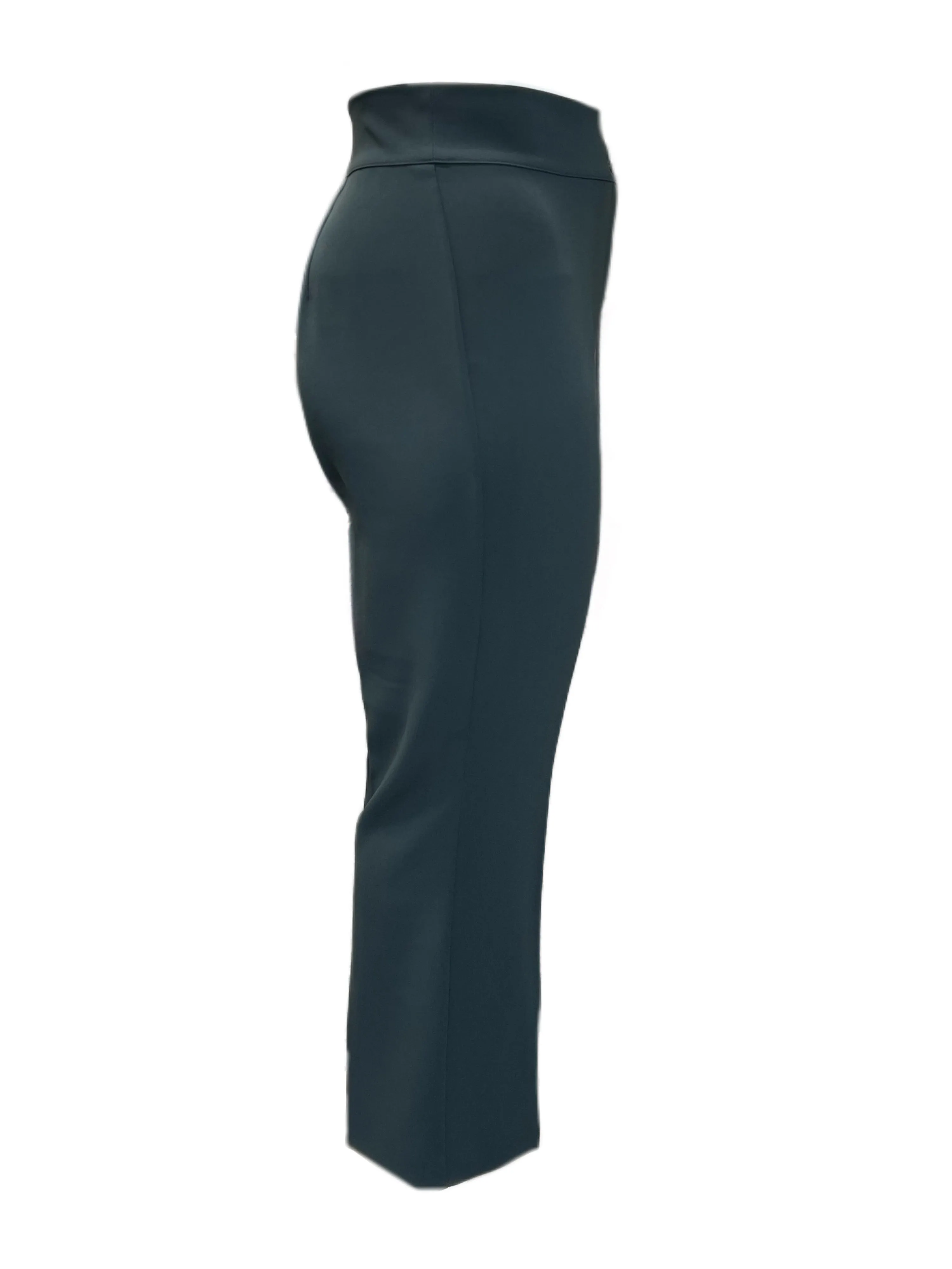 Marina Rinaldi Women's Dark Green Riccioli Straight Pants NWT