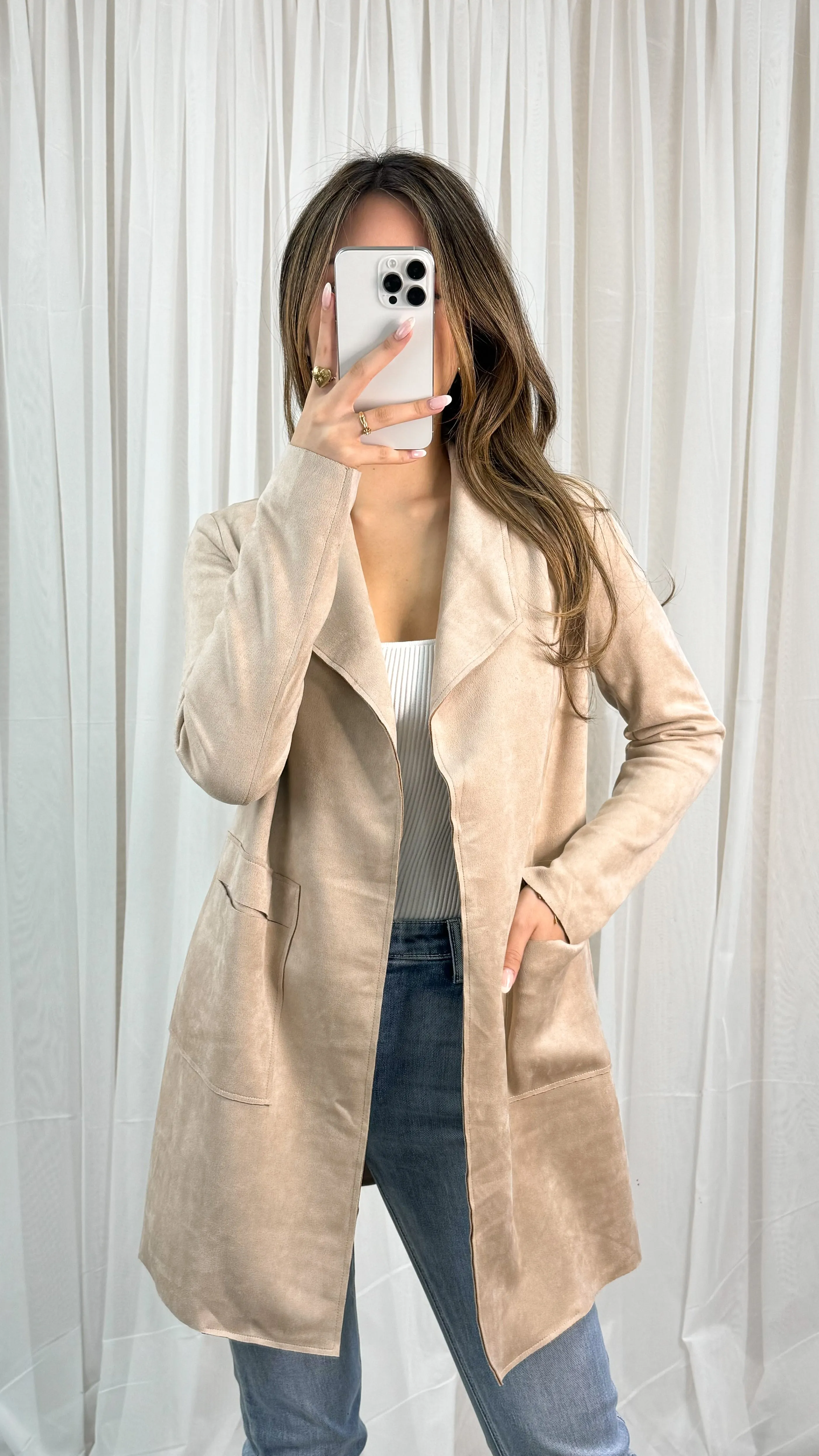 MARRIOT SUEDE JACKET - SAND