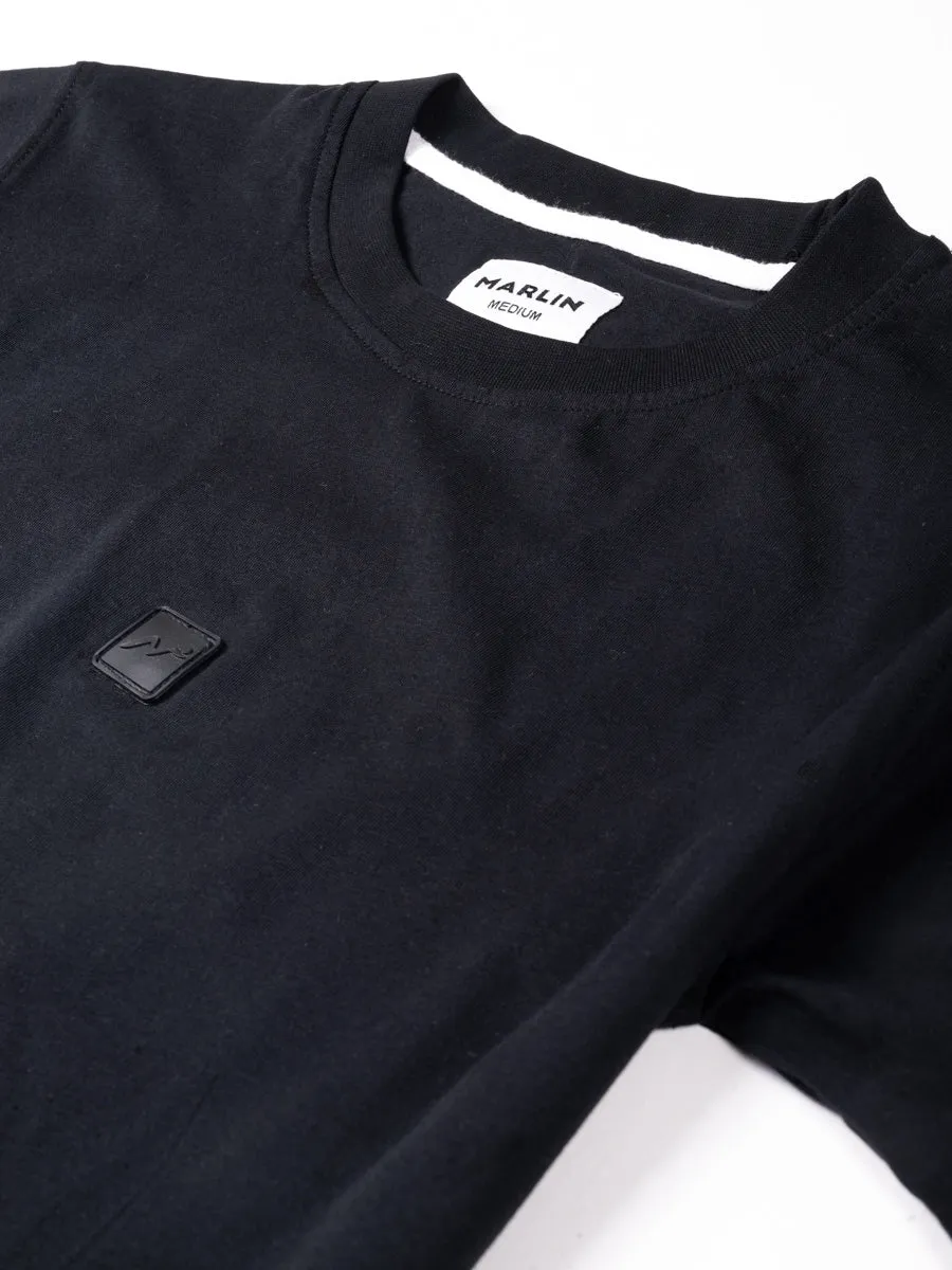 Matte Black Cotton Tee Shirt