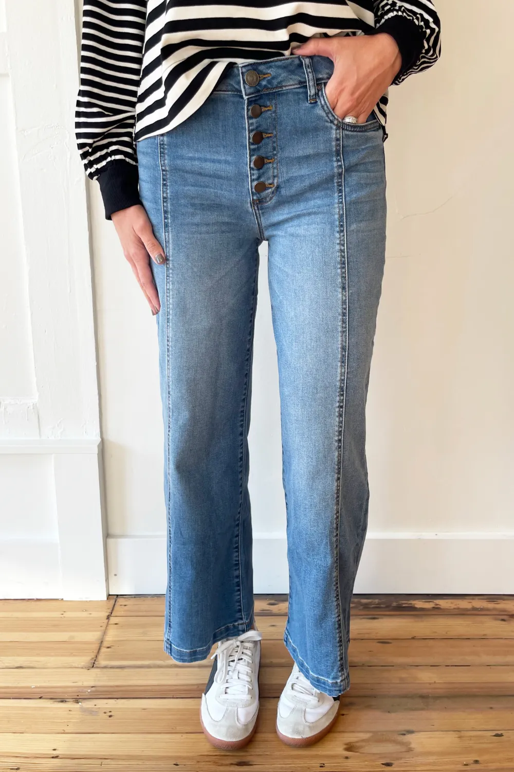 Meg HR Wide Leg Princess Seam
