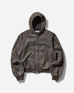 Men's Bank Jacket Black Coated Wash