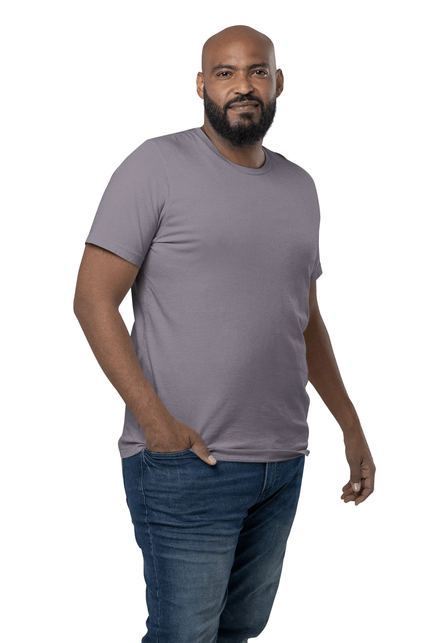 Men's Big & Tall Crew Neck T-Shirt - Gray