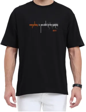Men's Oversized Tshirt - DRON Everything - OS28 Black