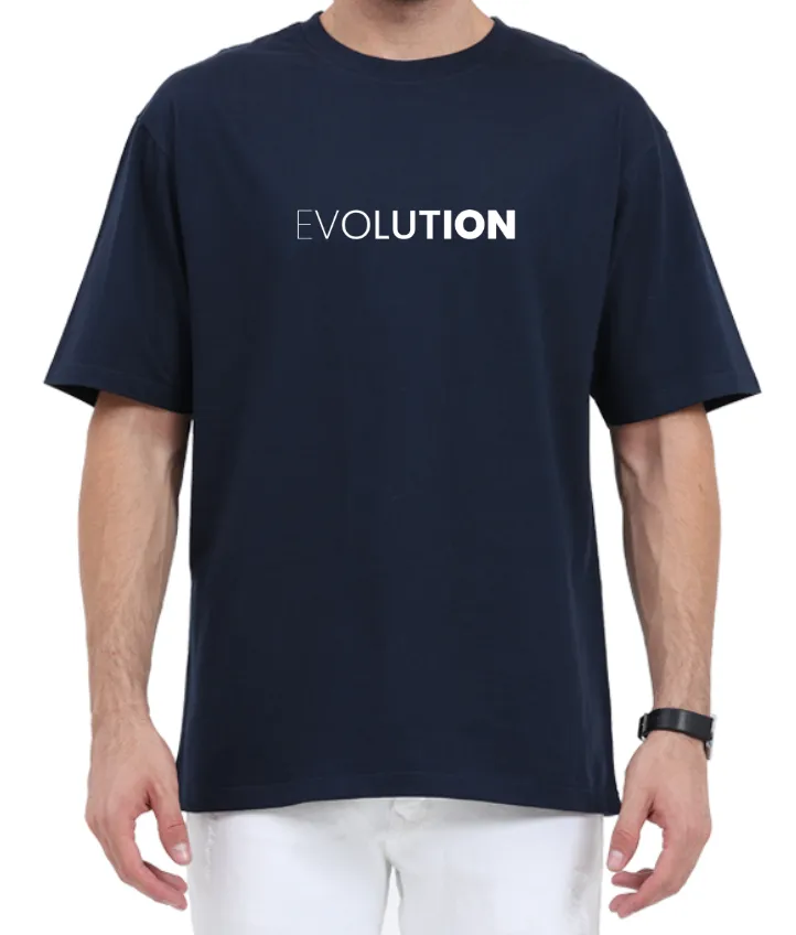Men's Oversized Tshirt - DRON Evolution - OS12 Navy Blue