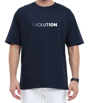 Men's Oversized Tshirt - DRON Evolution - OS12 Navy Blue